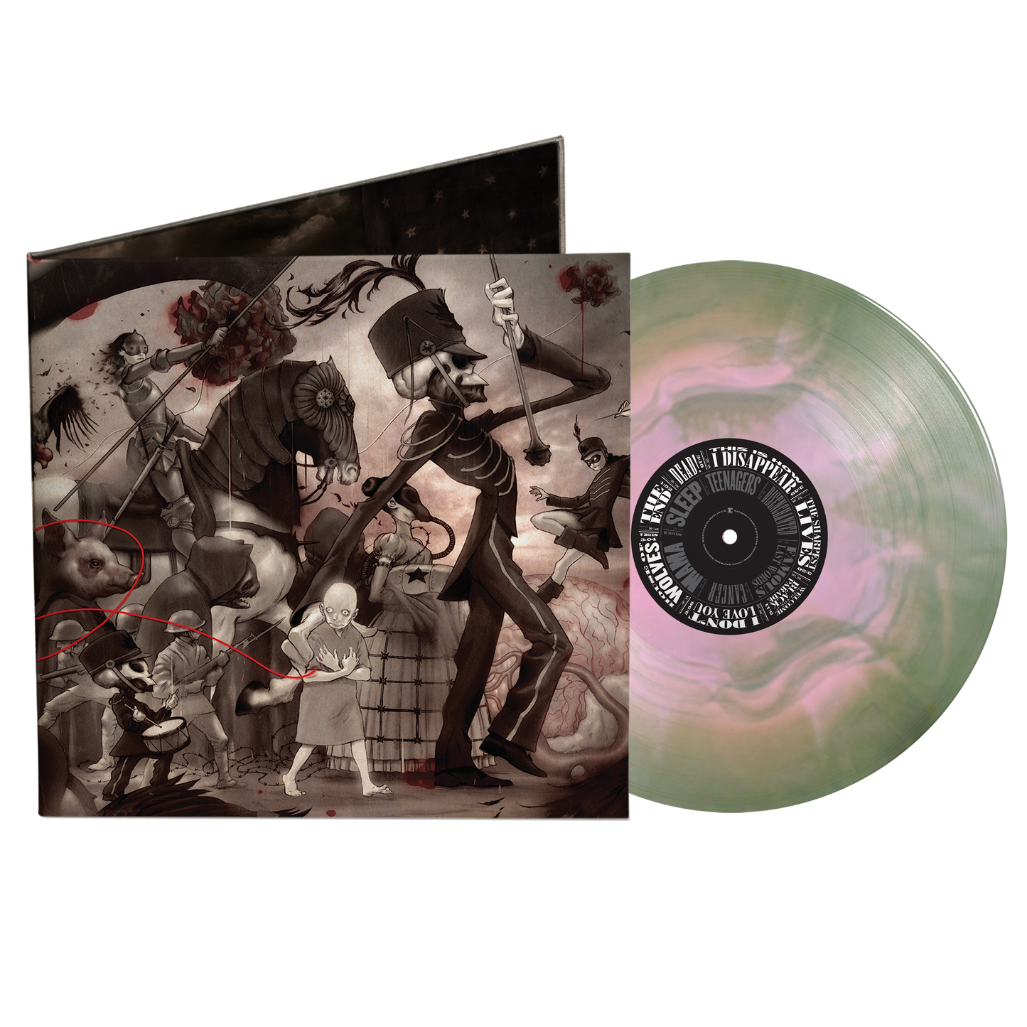 The Black Parade Detroit Exclusive Pink & Green Marble LP