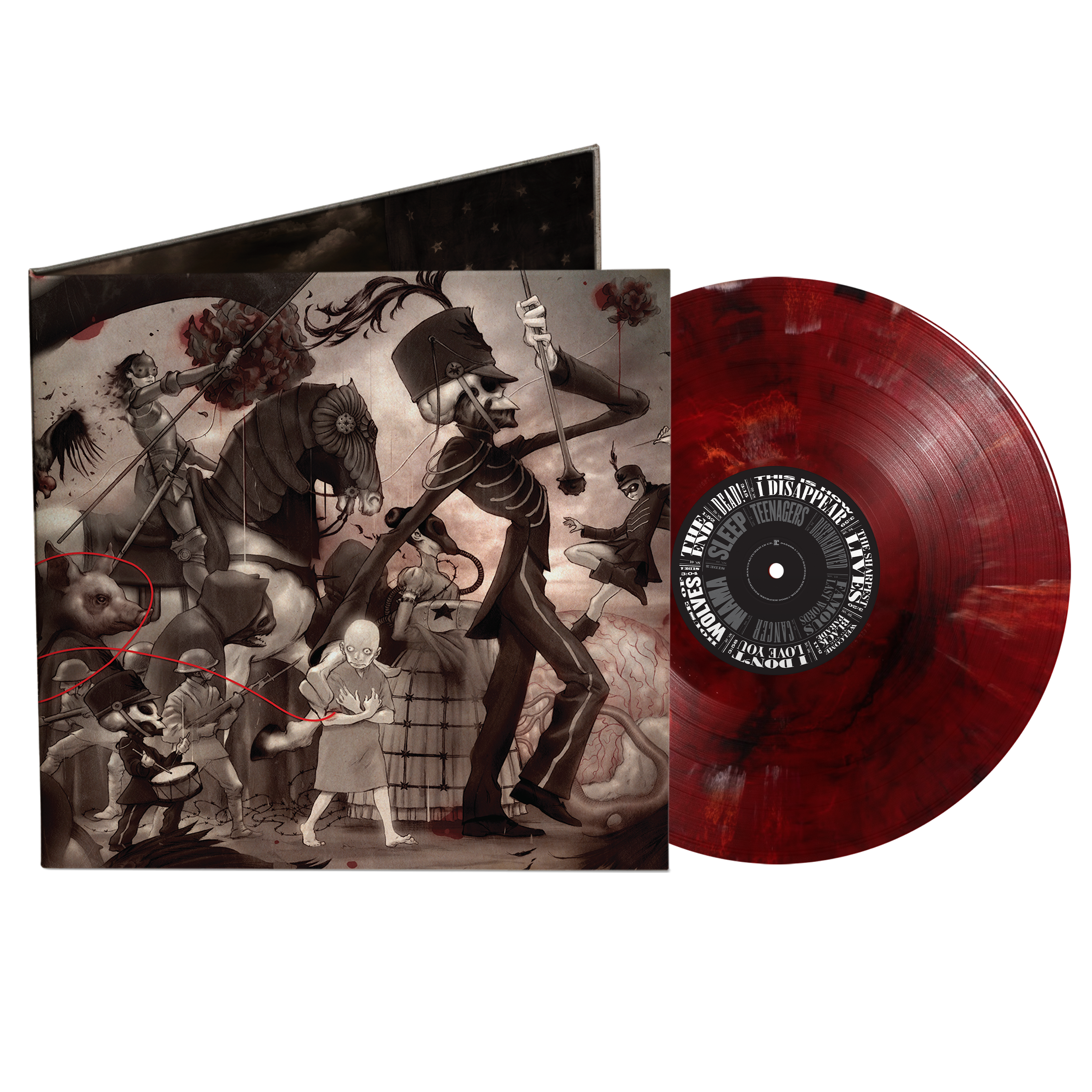 MY CHEMICAL ROMANCE THE BLACKPARADE （4ほ） The Black Parade Phoenix Exclusive Red & Black Marble LP – My