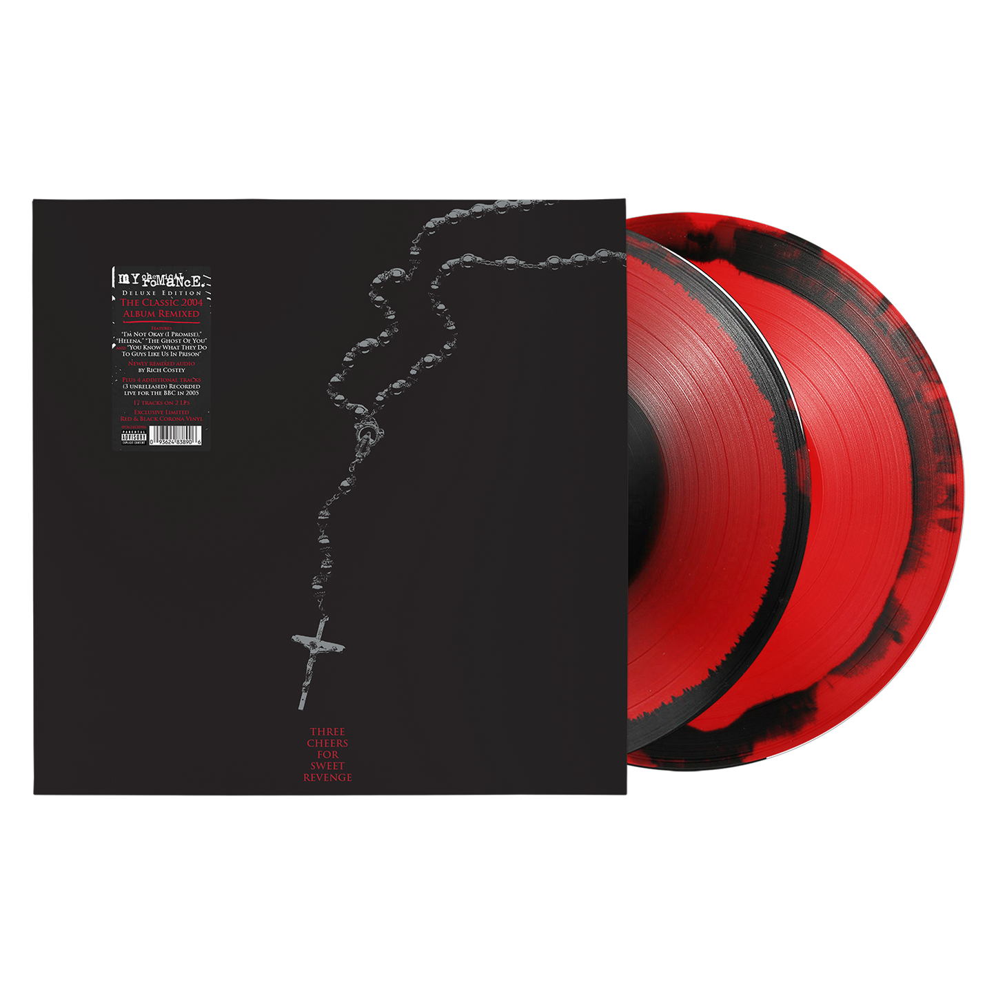 Three Cheers For Sweet Revenge (Deluxe) Red & Black Corona Vinyl 2LP