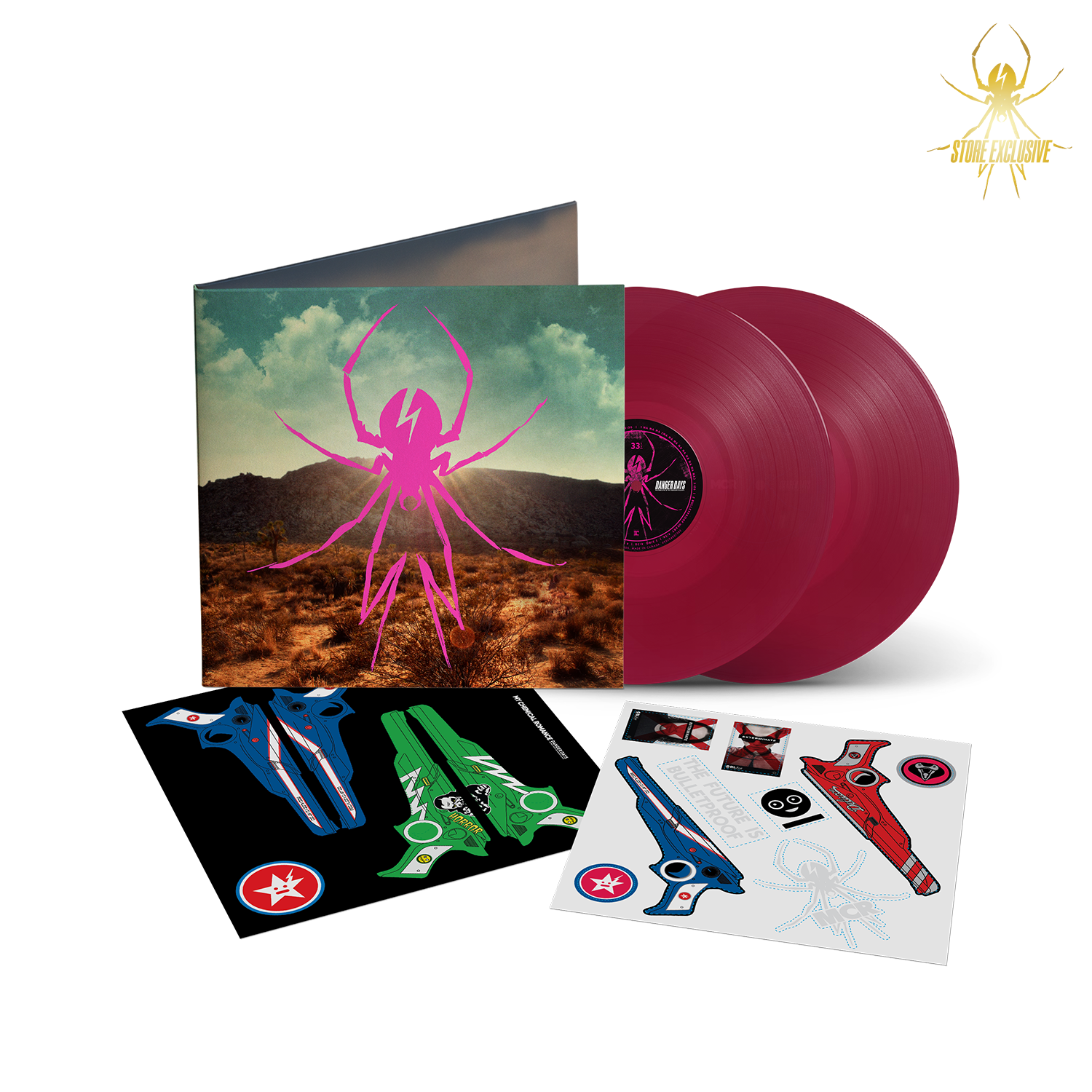 Danger Days (Deluxe Edition) Spotify Exclusive Ruby Vinyl 2LP – My ...