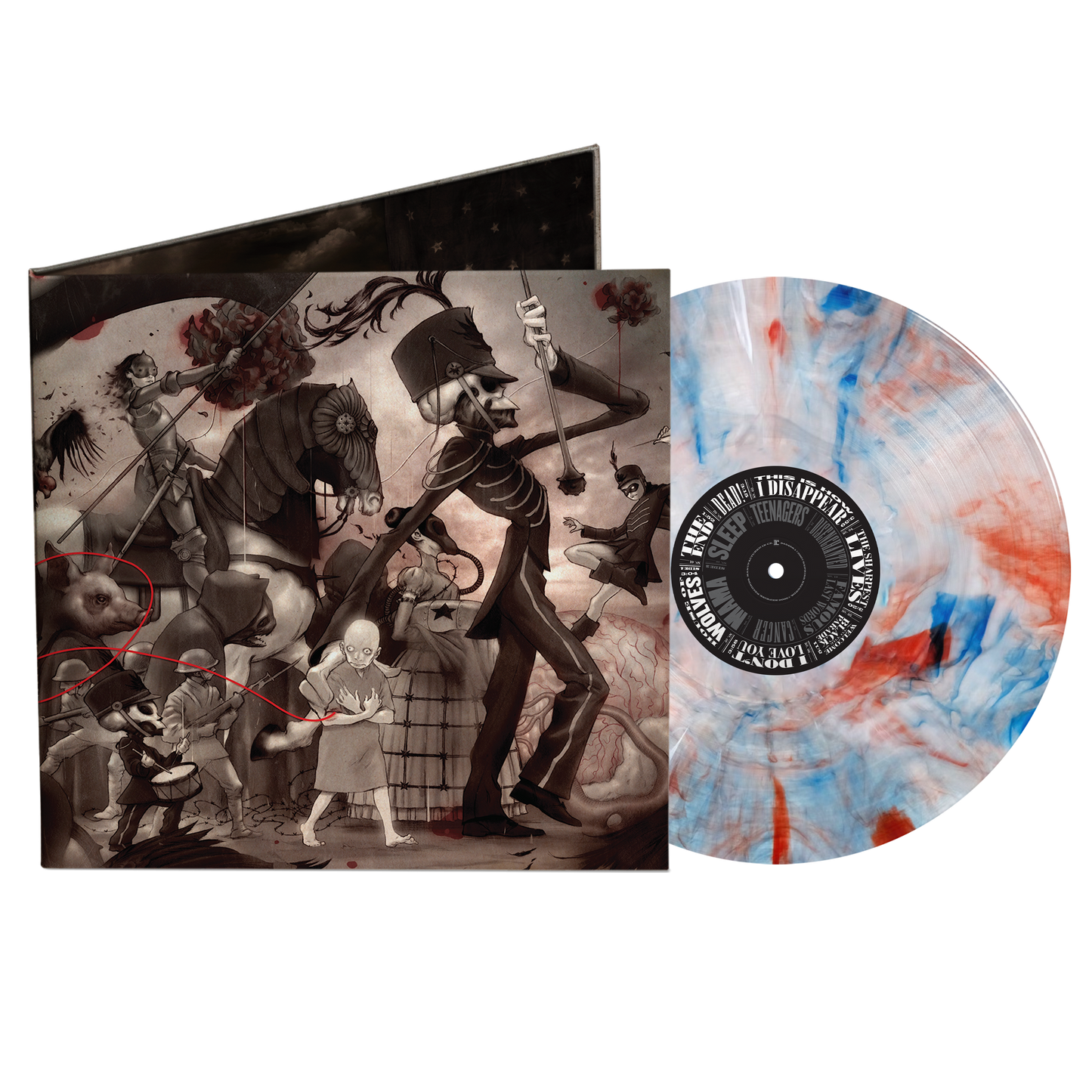 The Black Parade Washington DC Exclusive Blue, Red & White Marble LP