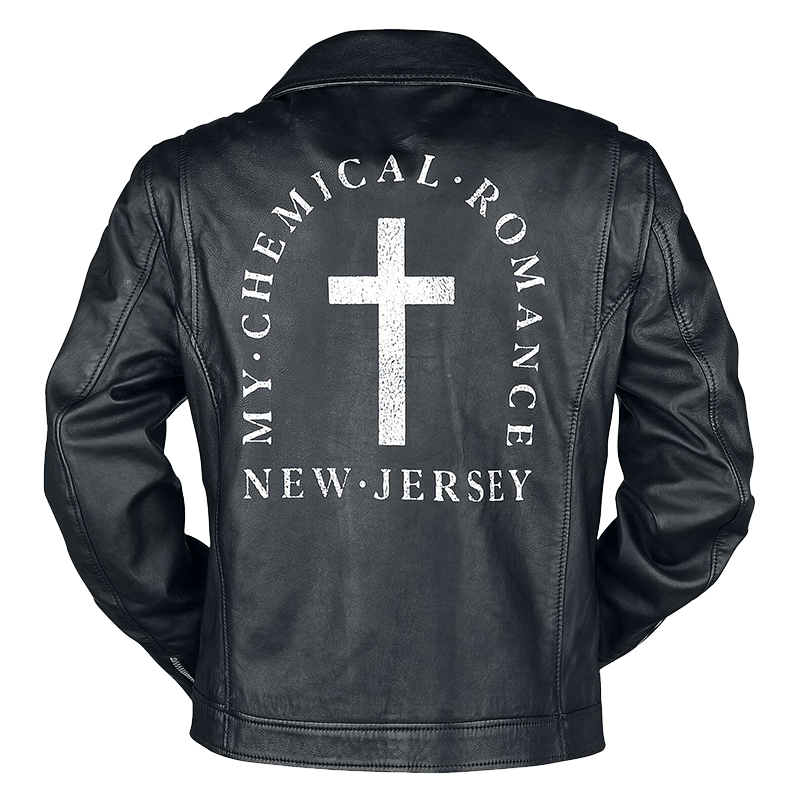 NJ Cross Leather Motorcycle Jacket